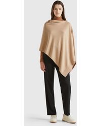 Benetton - Benetton, Cashmere Blend Poncho - Lyst