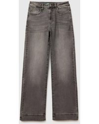 Benetton - Benetton, Recycled Cotton Flare Jeans - Lyst