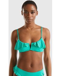 Benetton - Brassiere Bikini Top In Econyl® - Lyst