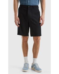 Benetton - Shorts In Modal® And Cotton Blend - Lyst
