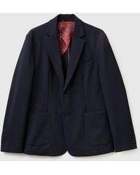 Benetton - Benetton, Single-Breasted Blazer - Lyst