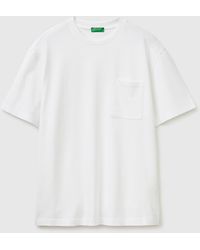 Benetton - Benetton, T-Shirt With Pocket - Lyst