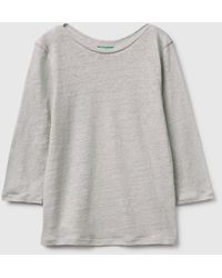 Benetton - Benetton, Boat-Neck T-Shirt - Lyst