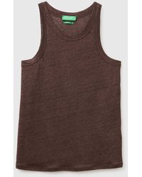 Benetton - Benetton, Pure Linen Tank Top - Lyst