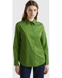 Benetton - Regular Fit Shirt In Light Cotton - Lyst