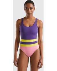 Benetton - One-piece Swimsuit In Econyl® - Lyst