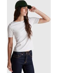 Benetton - Benetton, T-Shirt Réversible Coupe Slim, Taille, Blanc, Femme - Lyst