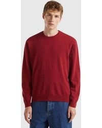 Benetton - Benetton, Marl Crew Neck Sweater - Lyst