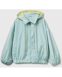 Benetton - Benetton, Soft Jacket With Hood - Lyst