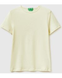Benetton - Benetton, Slim Fit Crew Neck T-Shirt - Lyst