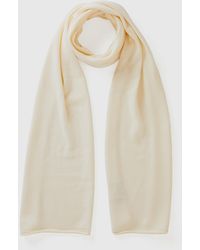 Benetton - Benetton, Cashmere Blend Scarf, , Creamy - Lyst