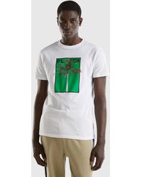 Benetton - T-shirt In Lightweight Cotton - Lyst