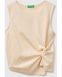 Benetton - Benetton, Top With Knot - Lyst