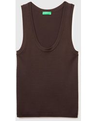 Benetton - Benetton, Knitted Tank Top - Lyst