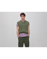 Benetton - Benetton, Stone Washed Regular Fit Vest - Lyst