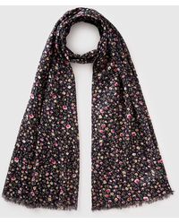 Benetton - Benetton, Patterned Viscose Scarf - Lyst