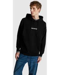 Benetton - Benetton, Sudadera Con Estampado, Talla, Negro, Hombre - Lyst