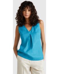 Benetton - Benetton, Sleeveless Blouse - Lyst