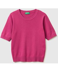 Benetton - Benetton, Sweater With Short Sleeves - Lyst