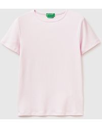 Benetton - Benetton, Slim Fit Crew Neck T-Shirt - Lyst
