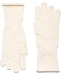 Benetton Guantes De Lana Mixta - Blanco