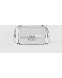 Benetton - Glossy Silver Shoulder Bag - Lyst