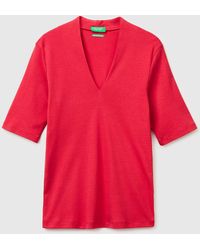 Benetton - Benetton, Slim Fit T-Shirt - Lyst