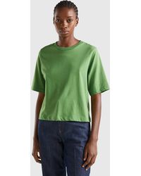 Benetton - T-shirt Boxy Fit 100% Cotone - Lyst