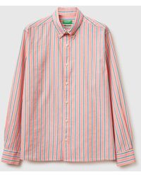 Benetton - Benetton, Striped Button-Down Shirt - Lyst