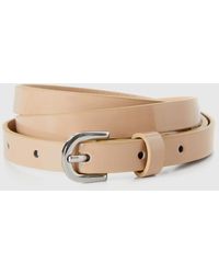 Benetton - Flesh Pink Low Waist Patent Belt - Lyst