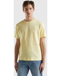 Benetton - T-shirt In Micro Pique - Lyst