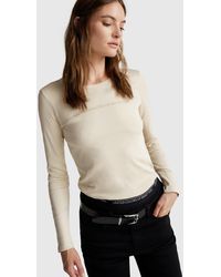 Benetton - Benetton, Long Sleeve T-Shirt With Glitter Logo - Lyst