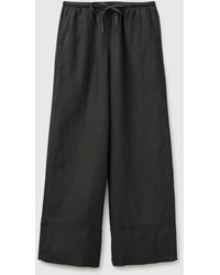 Benetton - Benetton, 100% Linen Cuffed Trousers - Lyst