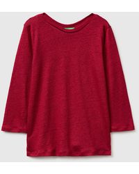 Benetton - Benetton, Boat-Neck T-Shirt - Lyst