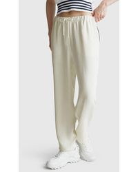 Benetton - Benetton, Pantaloni Con Elastico E Coulisse, Taglia, Bianco Panna, Donna - Lyst
