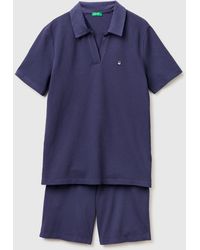 Benetton - Benetton, Pyjamas With Polo Shirt - Lyst