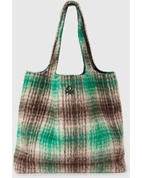 Benetton - Benetton, Bolsa De Compras Reversible, Talla, Verde, Mujer - Lyst
