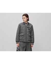Benetton - Benetton, Prince Of Wales Bomber Jacket - Lyst