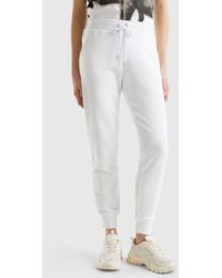 Benetton - Joggers With Drawstring - Lyst