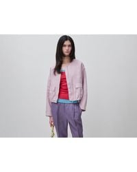 Benetton - Benetton, Pure Linen Bomber Jacket - Lyst