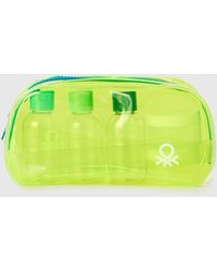 Benetton - Benetton, Pequeño Estuche De Belleza De Pvc, Talla, Lima, Mujer - Lyst