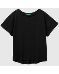 Benetton - Benetton, Boat-Neck T-Shirt - Lyst