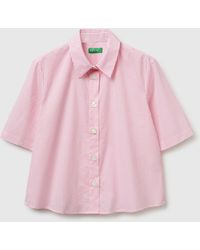 Benetton - Benetton, Short Sleeve Patterned Shirt - Lyst