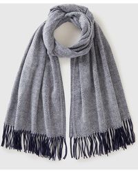 Benetton - Benetton, Wool Blend Scarf, , Dark - Lyst