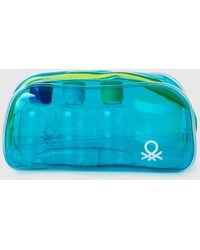 Benetton - Benetton, Pequeño Estuche De Belleza De Pvc, Talla, Azul, Mujer - Lyst