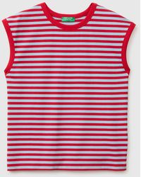 Benetton - Benetton, Striped Sleeveless T-Shirt - Lyst