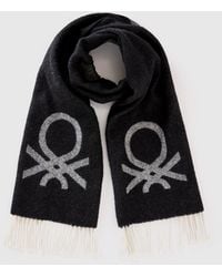 Benetton - Benetton, Wool And Viscose Blend Scarf - Lyst