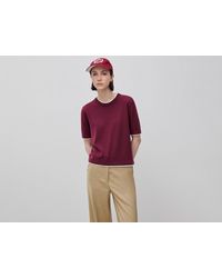 Benetton - Benetton, 100% Merino Wool Short-Sleeved Shirt - Lyst