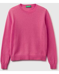 Benetton - Benetton, Crew Neck Sweater - Lyst