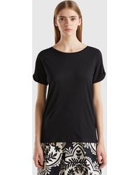 Benetton - Benetton, Modal Blend T-Shirt - Lyst